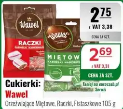 Eurocash Cukierki: Wawel Orzeźwiające Miętowe, Raczki, Fistaszkowe oferta
