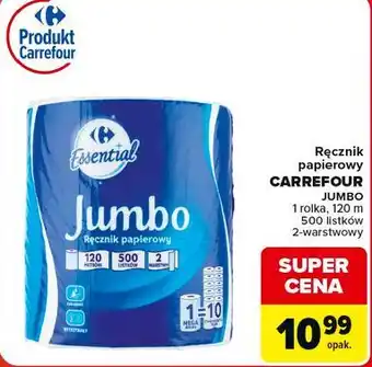 Carrefour Market Ręcznik papierowy CARREFOUR JUMBO oferta