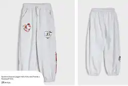 Sinsay Spodnie dresowe jogger Hello Kitty and Friends x Powerpuff Girls oferta