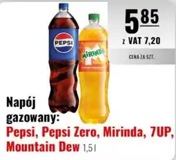 Eurocash Napój gazowany: Pepsi, Pepsi Zero, Mirinda, 7UP, Mountain Dew oferta