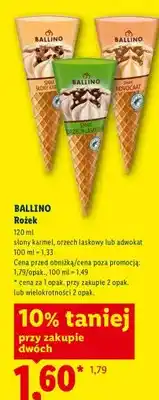 Lidl Lody rożek adwokat Ballino oferta
