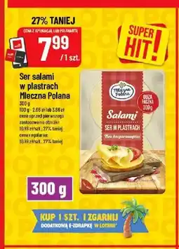 Polomarket Ser salami w plastrach Mleczna Polana oferta