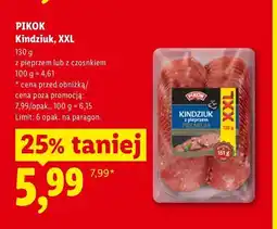 Lidl Kindziuk z czosnkiem Pikok XXL oferta
