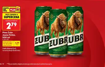 Biedronka Piwo Żubr oferta