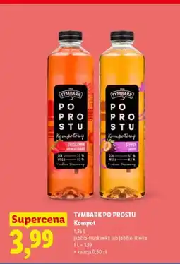 Lidl Kompot Tymbark Po Prostu jabłko-śliwka oferta
