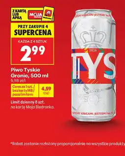 Biedronka Piwo Tyskie oferta