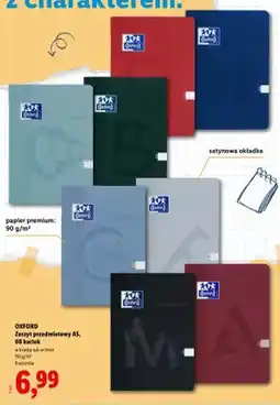 Lidl Zeszyt przedmiotowy A5 Oxford 60 kartek oferta