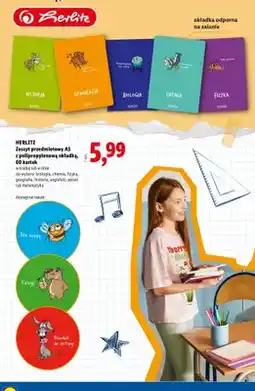 Lidl Zeszyt przedmiotowy A5 chemia z polipropylenową okładką 60 kartek Herlitz oferta