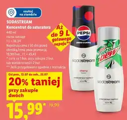 Lidl Koncentrat do saturatora Cherry Sodastream oferta