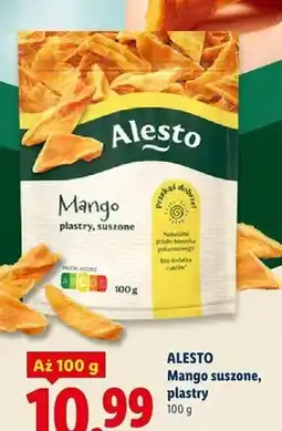 Lidl Mango suszone plastry Alesto oferta