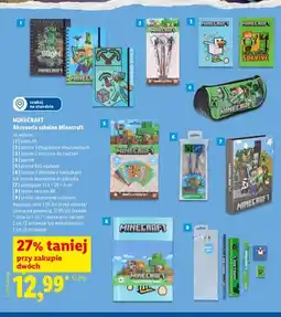 Lidl Zestaw 3 długopisów zmazywalnych Minecraft oferta