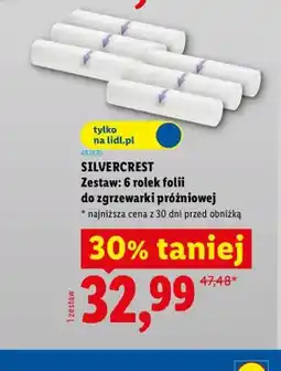 Lidl Zestaw 6 rolek folii do zgrzewarki próżniowej Silvercrest oferta