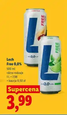 Lidl Piwo bezalkoholowe Lech Free Lime Mint oferta