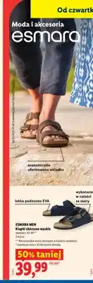 Lidl Klapki skórzane męskie Esmara Men oferta