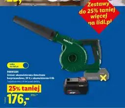 Lidl Zestaw akumulatorowa dmuchawa bezprzewodowa Parkside oferta
