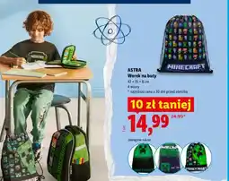 Lidl Worek na buty Astra Minecraft oferta