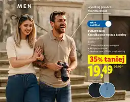 Lidl Koszulka polo męska z bawełny esmara MEN oferta