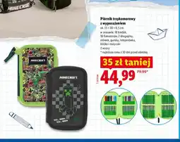 Lidl Piórnik trzykomorowy z wyposażeniem Minecraft oferta