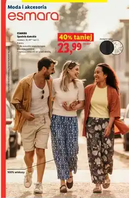 Lidl Spodnie damskie Esmara oferta