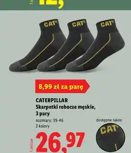 Lidl Skarpetki robocze męskie Caterpillar 3-pak oferta
