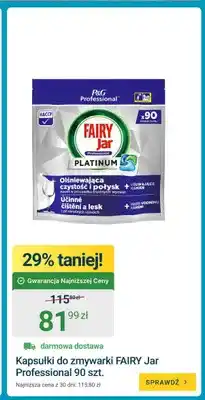 ERLI Kapsułki do zmywarki Fairy Jar Professional oferta