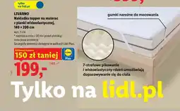 Lidl Nakładka topper na materac z pianki wiskoelastycznej Livarno oferta