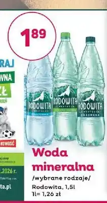 Bliski Woda mineralna delikatnie gazowana Rodowita oferta