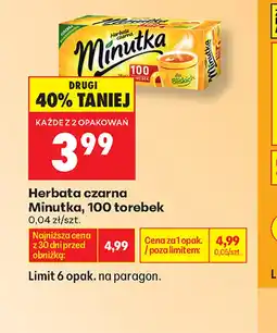 Biedronka Herbata Minutka oferta