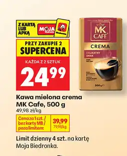 Biedronka Kawa mielona MK Cafe oferta