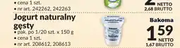 Makro Jogurt naturalny gęsty Bakoma oferta