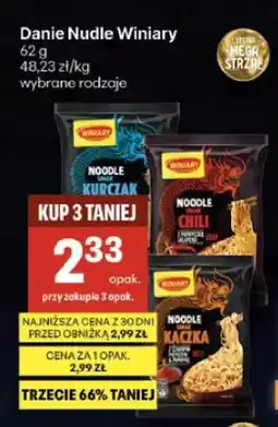 Delikatesy Centrum Danie nudle o smaku kurczaka Winiary oferta