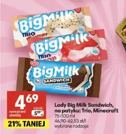 Delikatesy Centrum Lody Big Milk Sandwich oferta