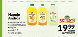 Makro Sok klementynkowy Andros oferta