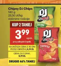 Delikatesy Centrum Chipsy DJ Chips Zielona Cebulka oferta