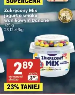 Delikatesy Centrum Jogurt o smaku waniliowym Zakręcony Mix Danone oferta