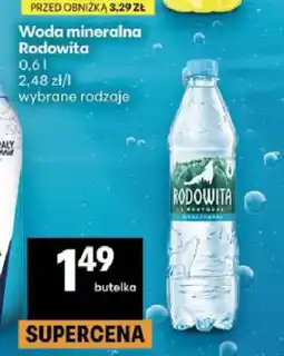 Delikatesy Centrum Woda mineralna Rodowita oferta