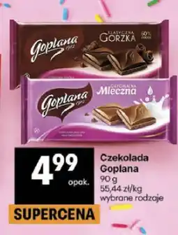 Delikatesy Centrum Czekolada Goplana klasyczna gorzka oferta