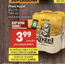 Delikatesy Centrum Piwo Kozel Ležák 4-pak oferta