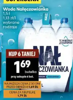 Delikatesy Centrum Woda mineralna Nałęczowianka oferta