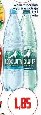 Kupiec Woda mineralna Rodowita Gazowana oferta
