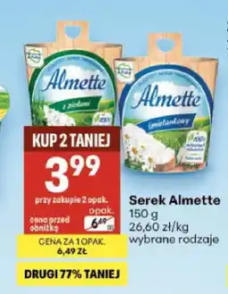 Delikatesy Centrum Serek twarogowy puszysty Almette z ziołami oferta