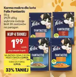Delikatesy Centrum Karma mokra dla kota Felix Fantastic z wołowiną oferta