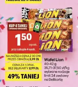 Delikatesy Centrum Wafel Lion White oferta