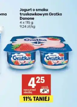 Delikatesy Centrum Jogurt o smaku truskawkowym Gratka Danone 4-pak oferta