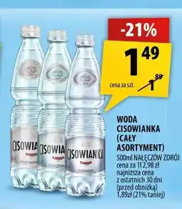Arhelan Woda mineralna niegazowana Cisowianka oferta