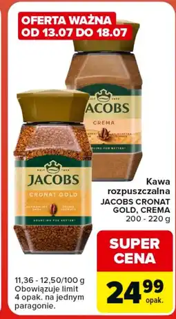 Carrefour Market Kawa rozpuszczalna Jacobs oferta