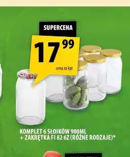 Arhelan Komplet 6 słoików Galicja 900 ml z zakrętkami fi 82 oferta