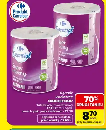 Carrefour Ręcznik papierowy Carrefour oferta
