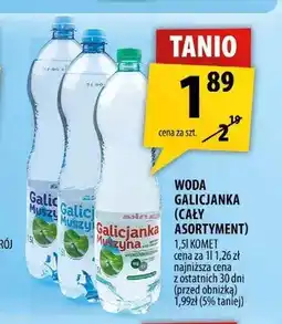 Arhelan Woda mineralna gazowana Galicjanka Muszyna oferta