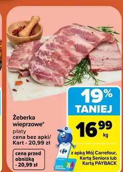 Carrefour Market Żeberka wieprzowe Carrefour oferta